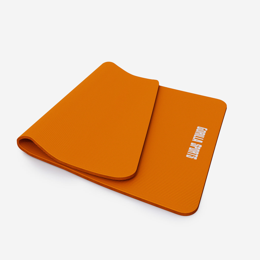 Jumppamatto Kantohihnalla, Ihoystävällinen, 190x100x1,5cm, Oranssi