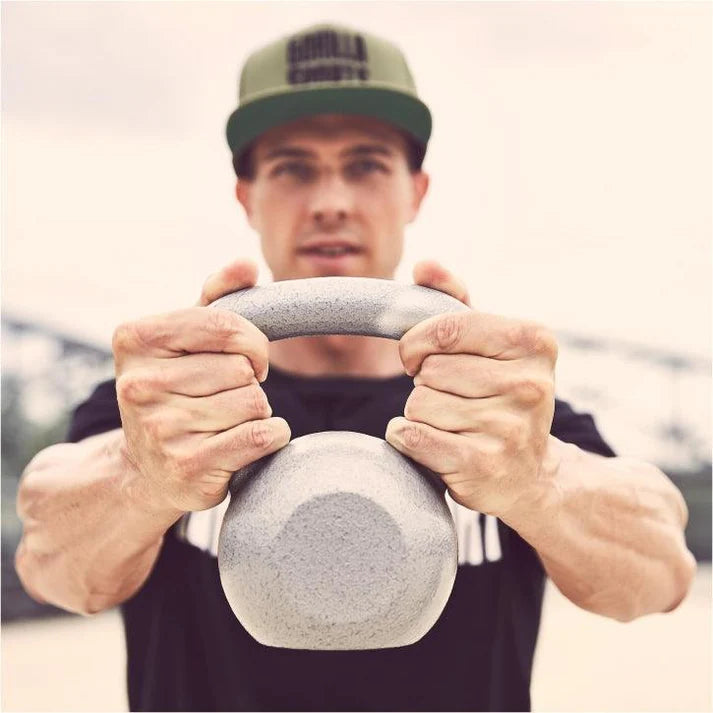 Valurautainen kahvakuulasetti 12 kg ja 16 kg