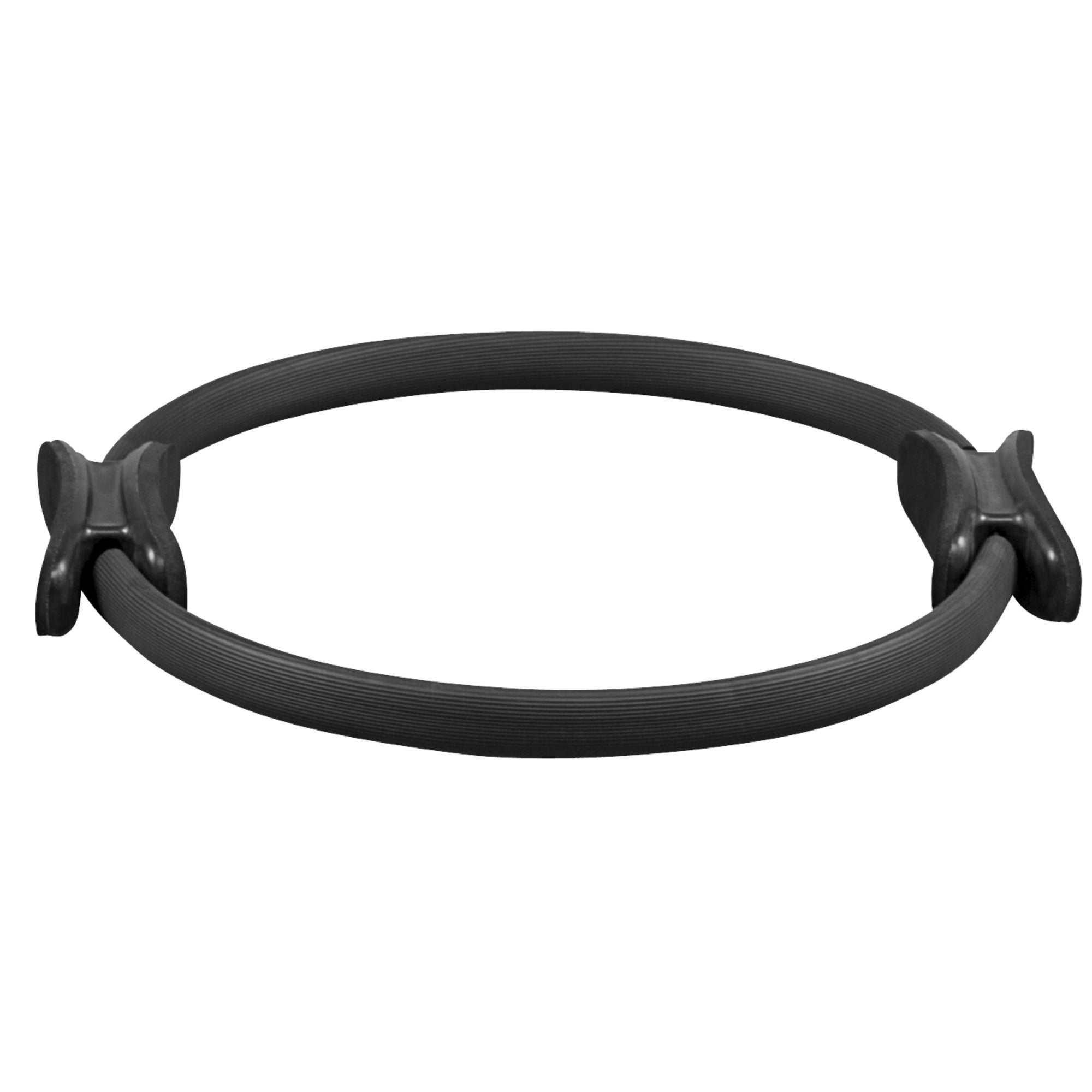 Pilatesrengas 39cm, Ergonomiset Kahvat, Musta