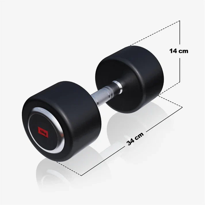 OUTLET - Pro kiinteä kumipinnoitettu käsipaino 2,5–50 kg - 10 kg