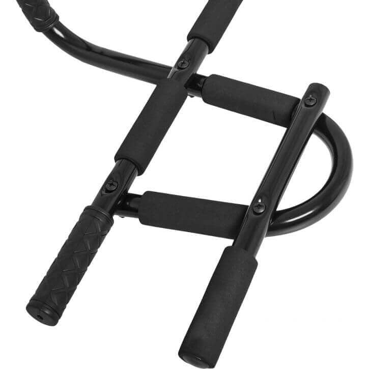 Rekkitanko 5in1 / Leuanvetotanko Oveen Pehmustetut Kahvat Max. 200kg Musta