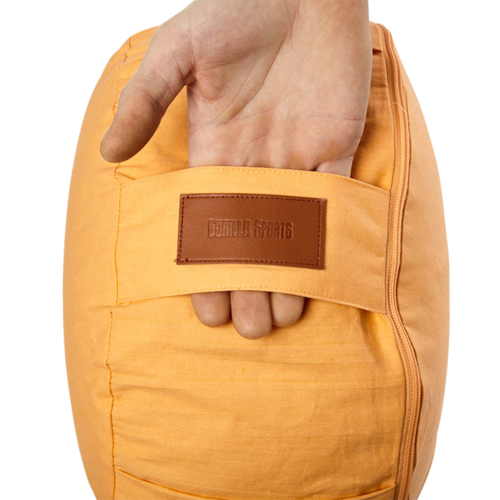 Joogatyyny, Puuvilla, Oranssi, 34x18cm