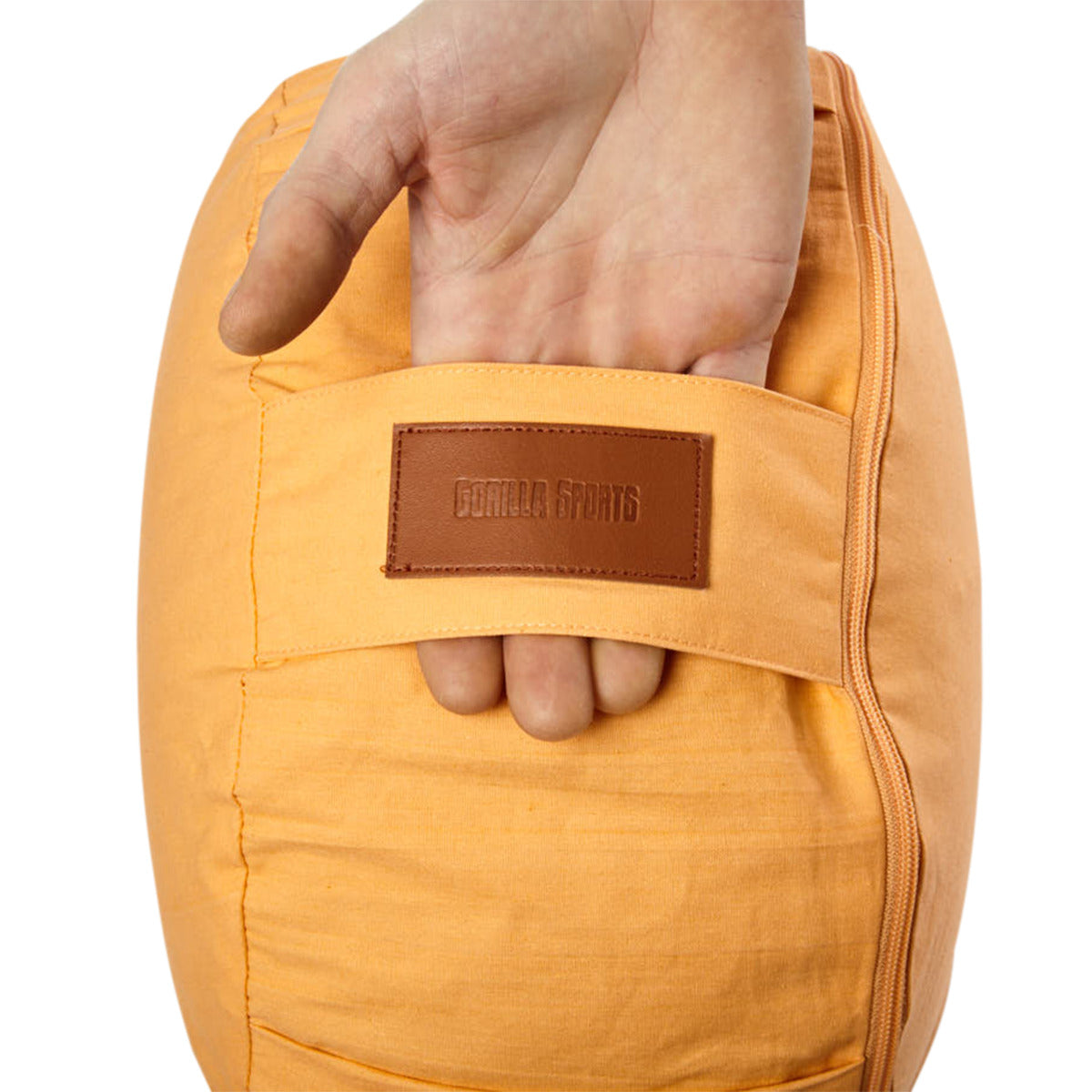 Joogatyyny, Puuvilla, Oranssi, 34x18cm