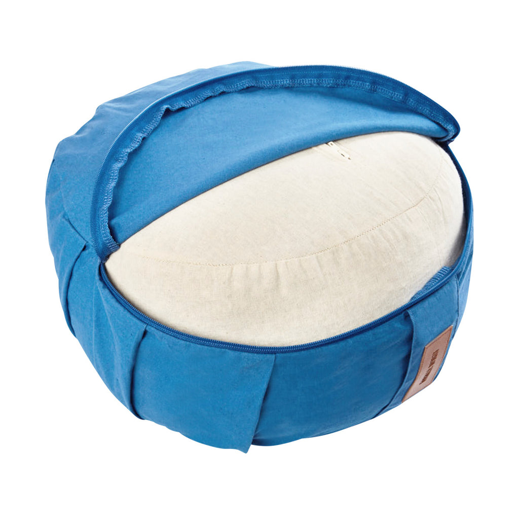 Joogatyyny, Puuvilla, Sininen, 34x18cm