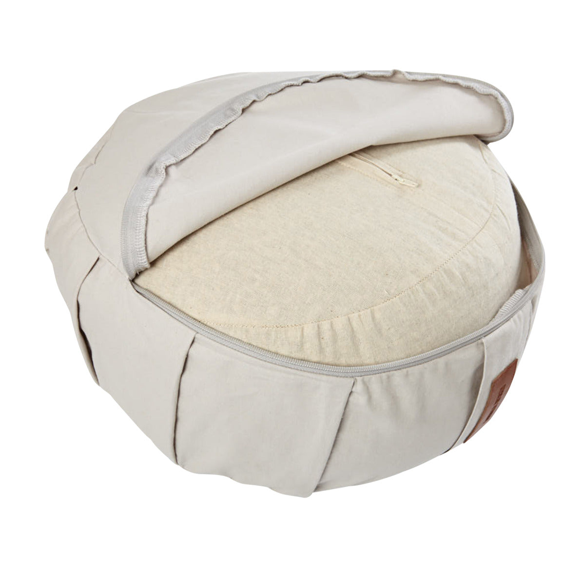Puuvillainen joogatyyny 34 x 18 cm, beige