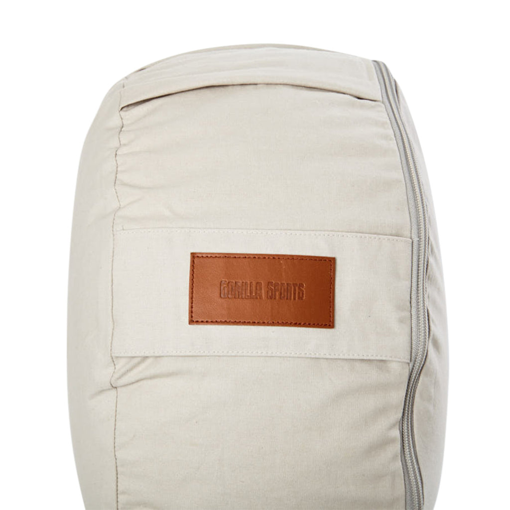 Puuvillainen joogatyyny 34 x 18 cm, beige