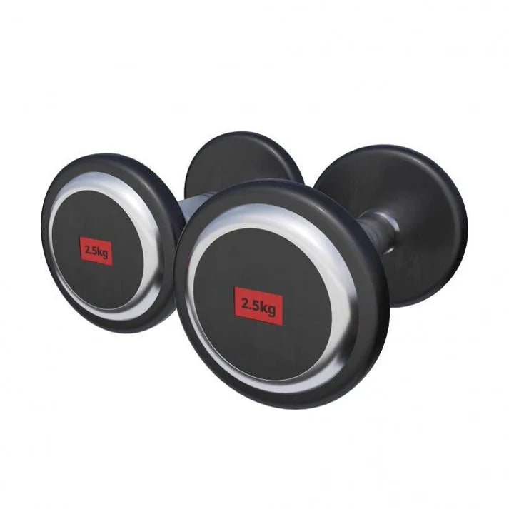 Kiinteät käsipainot ja 2-tasoinen käsipainoteline, 90 kg, max. 250 kg, harmaa