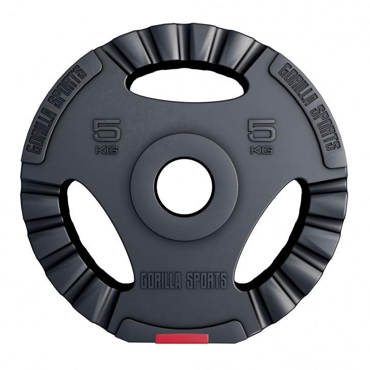 Tri Grip painolevysarja 30 kg 50/51 mm, muovipinnoitettu