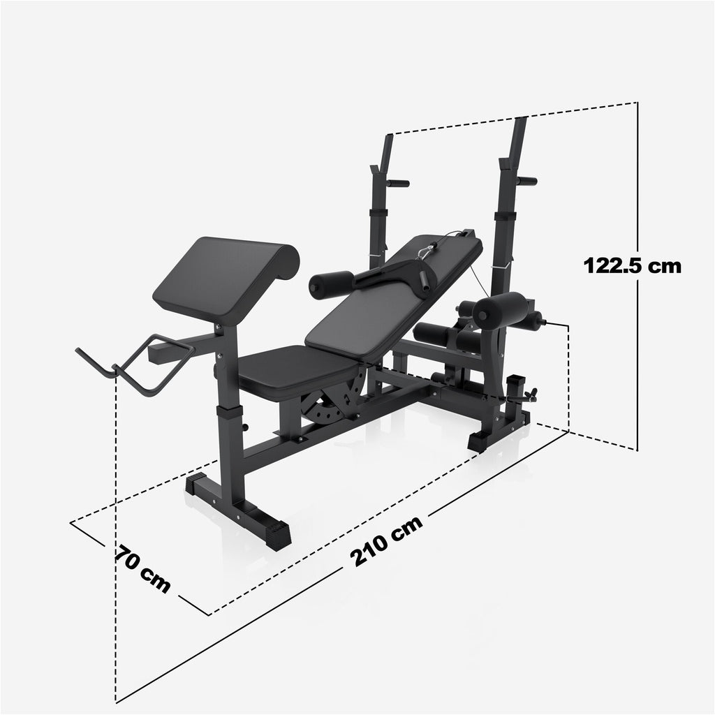 Voima-asema ja 100 kg muovipinnoitettu levysarja