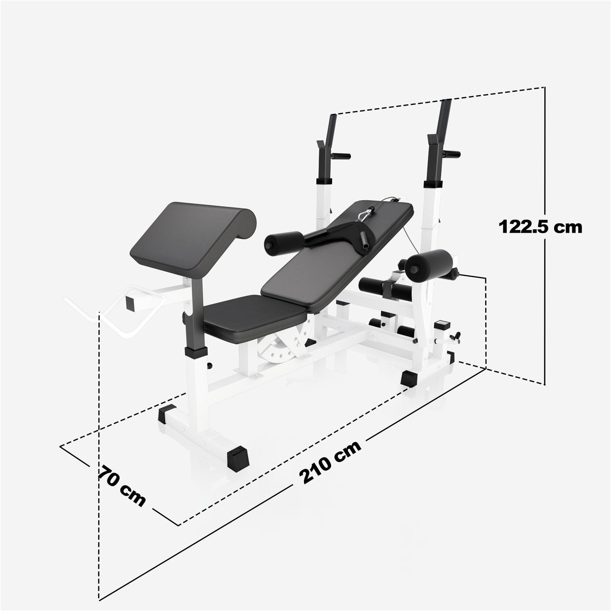 Voima-asema ja 100 kg muovipinnoitettu levysarja