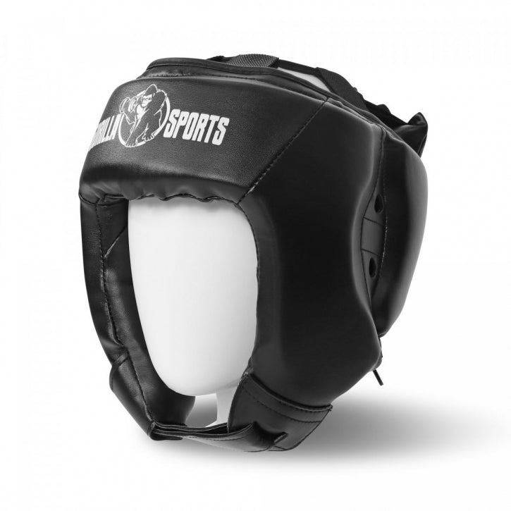 Nyrkkeilykypärä S-L, Musta, Nahka