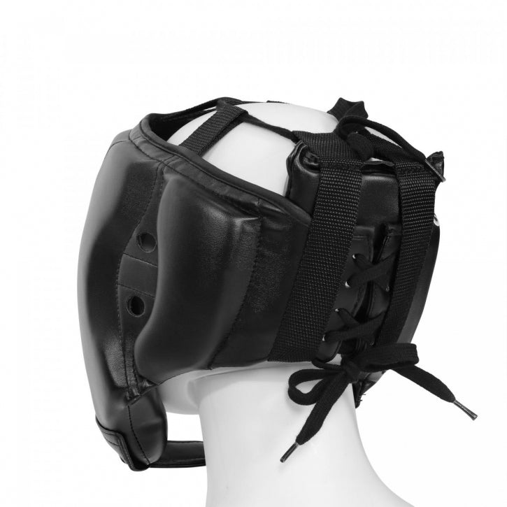 Nyrkkeilykypärä S-L, Musta, Nahka