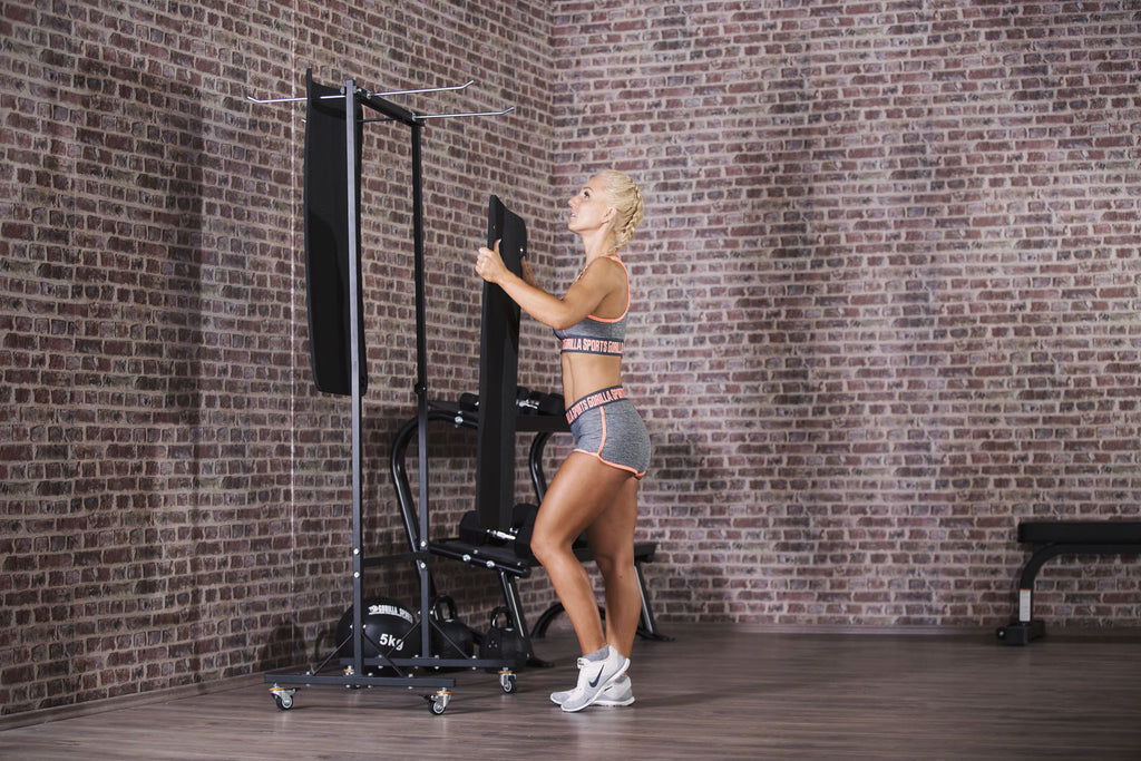 Joogamatto Teline, Siirrettävä, Musta, 73x75x190cm