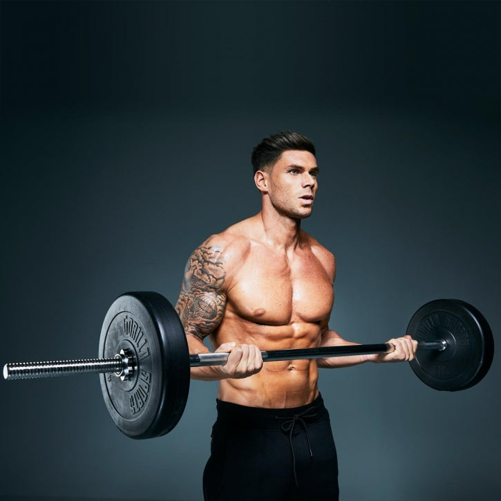 Suora Levytanko / Painonnostotanko Kierrelukoilla 200cm, Ø 30mm, 13kg Kromi