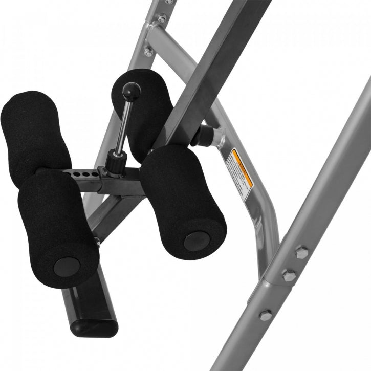 Selkäkippi / Inversiopenkki Säädettävä 98x65,5x152,5cm Harmaa/Musta