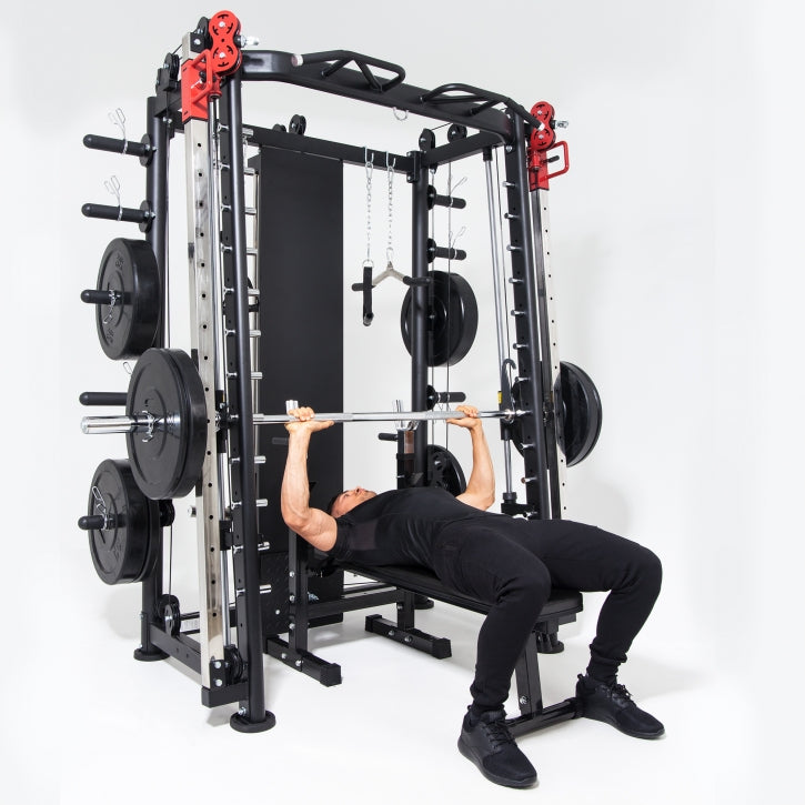 Smith-Laite XXL / Kuntokeskus Vetotaljoilla Ja Leuanvetotangolla Ø 50/51mm Levypainoille