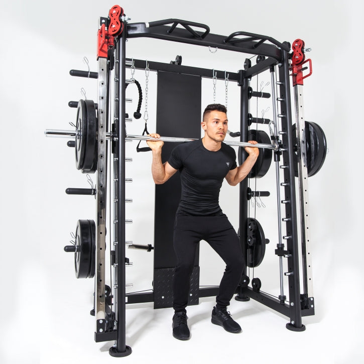 Smith-Laite XXL / Kuntokeskus Vetotaljoilla Ja Leuanvetotangolla Ø 50/51mm Levypainoille