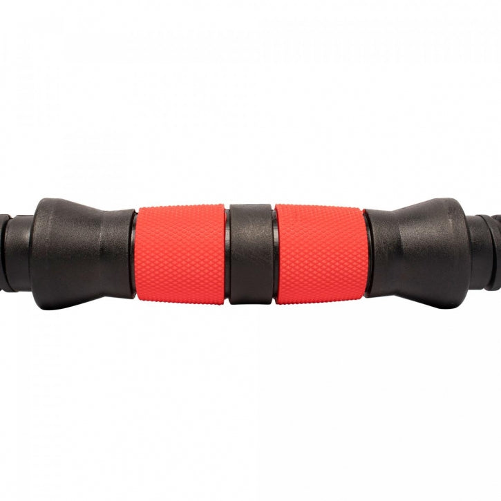 Valurautainen Käsipainosetti 15kg Kierrelukoilla 35.5cm, Ø 25mm Musta/Punainen 2kpl