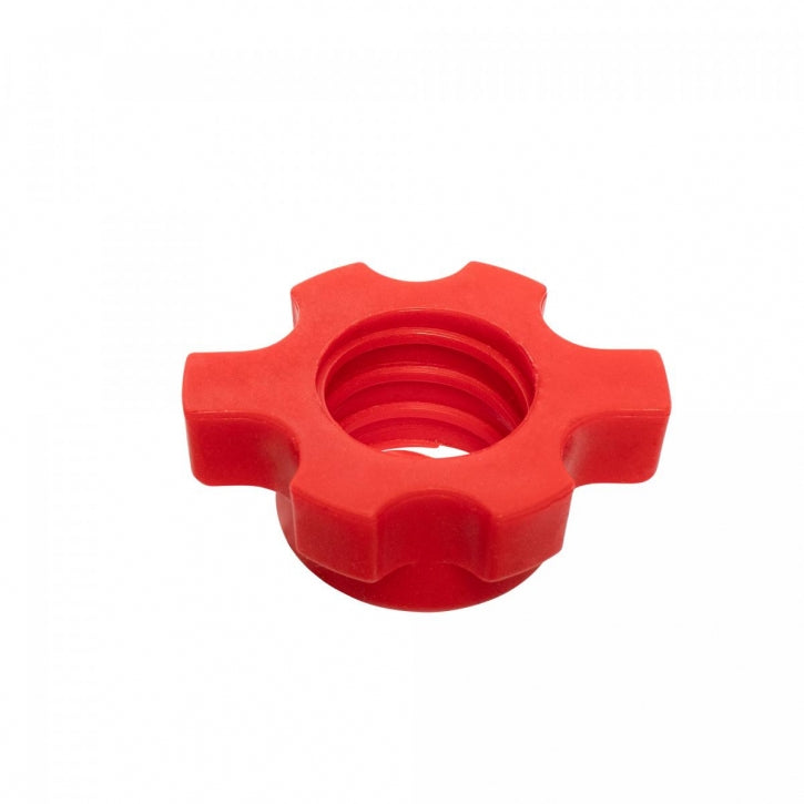 Valurautainen Käsipainosetti 15kg Kierrelukoilla 35.5cm, Ø 25mm Musta/Punainen 2kpl