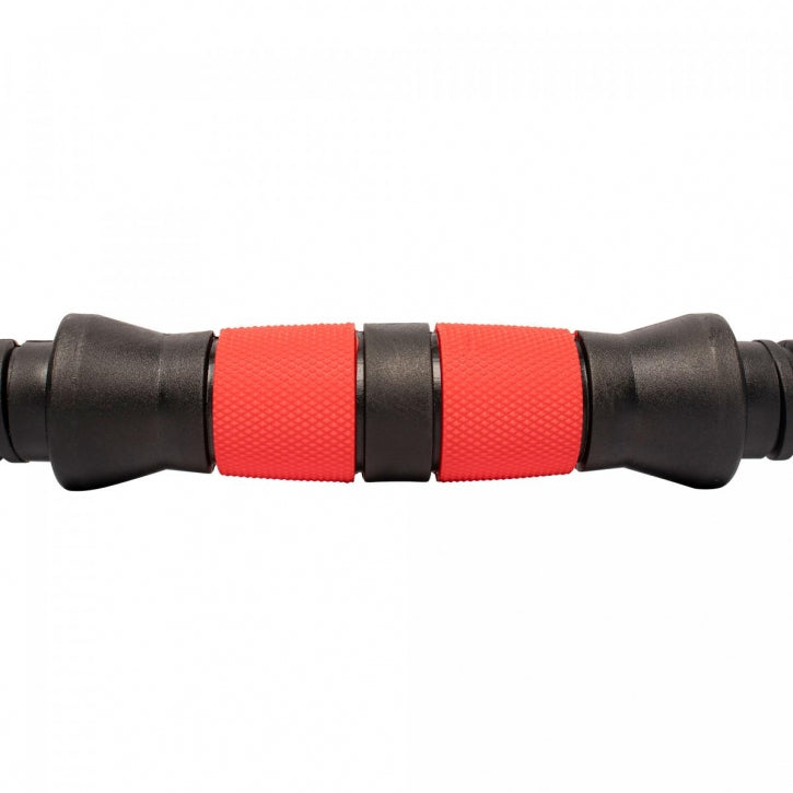 Valurautainen Käsipainosetti 25kg Kierrelukoilla 35.5cm, Ø 25mm Musta/Punainen 2kpl