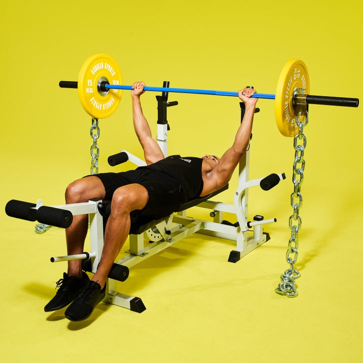 PRO Bumper Levypaino 15kg, 50mm Kuminen Levypaino Teräskeskiöllä, Keltainen