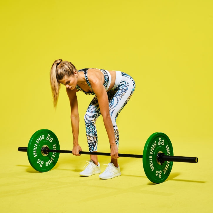 PRO Bumper Levypaino 10kg, 50mm Kuminen Levypaino Teräskeskiöllä, Vihreä