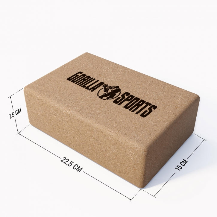 Yoga Block, Joogapalikka, Korkki, 22,5x15x7,5cm