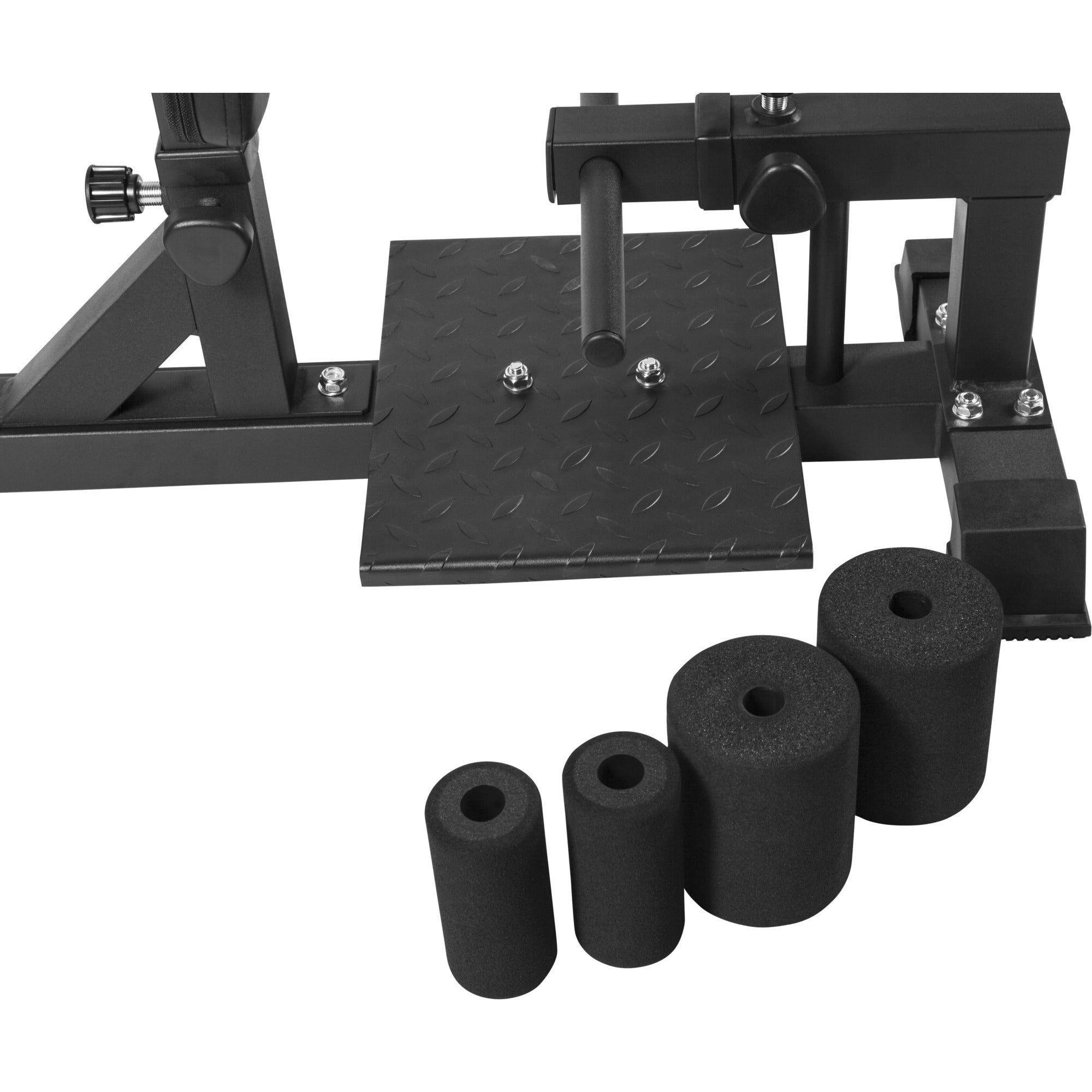 Sissy Squat Penkki / Kyykkylaite Säädettävä 102x40x49,5-61cm Musta