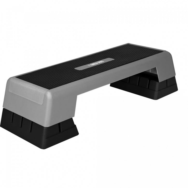 Steppilauta L, Korkeussäädettävä, Harmaa/Musta, 95x38x15cm