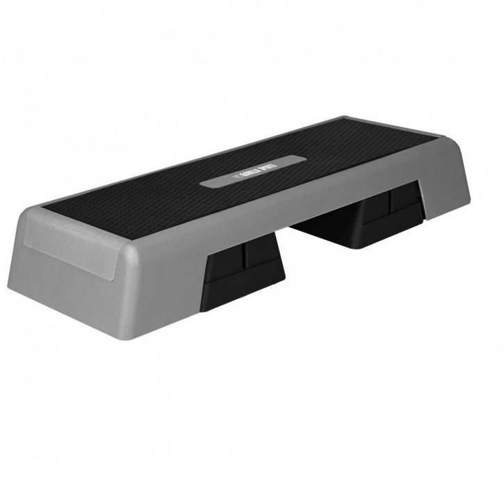 Steppilauta L, Korkeussäädettävä, Harmaa/Musta, 95x38x15cm