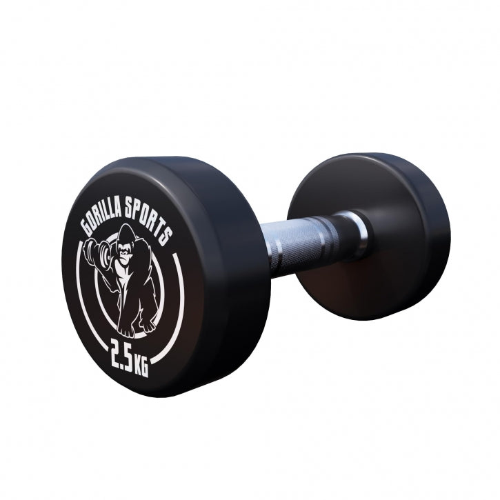 OUTLET - Pro kiinteä käsipaino kumipinnoitteella - 22,5 kg