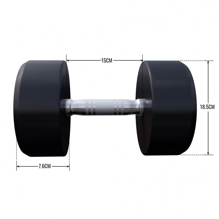 OUTLET - Pro kiinteä käsipaino kumipinnoitteella - 10 kg