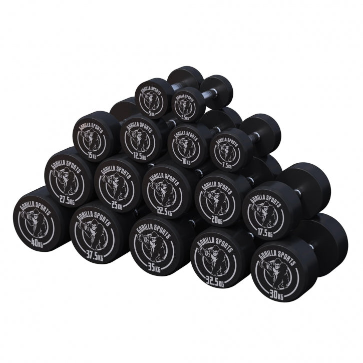 OUTLET - Pro kiinteä käsipaino kumipinnoitteella - 10 kg