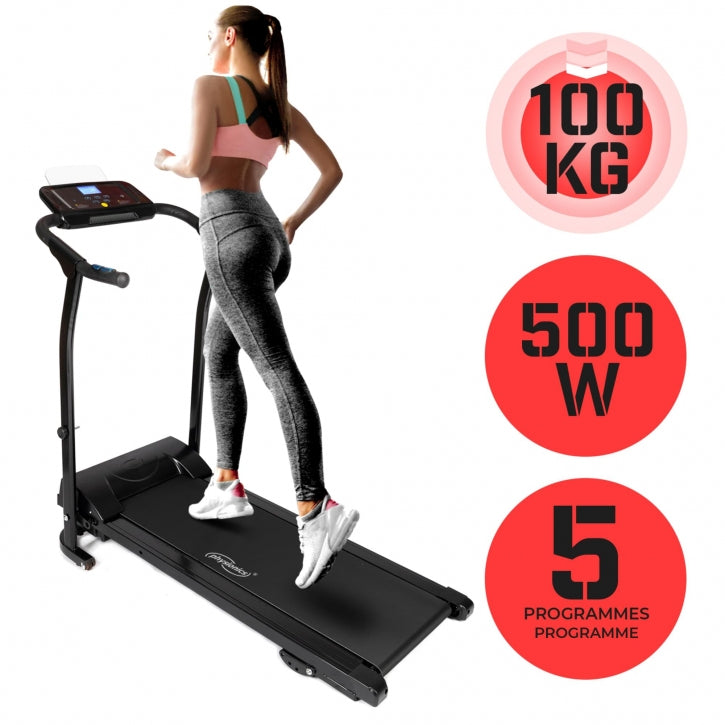 Physionics Juoksumatto Kokoontaitettava LED-Näyttö Max. 100kg