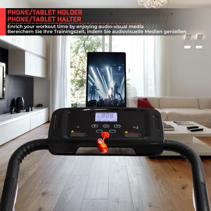 Physionics Juoksumatto Kokoontaitettava LED-Näyttö Max. 100kg