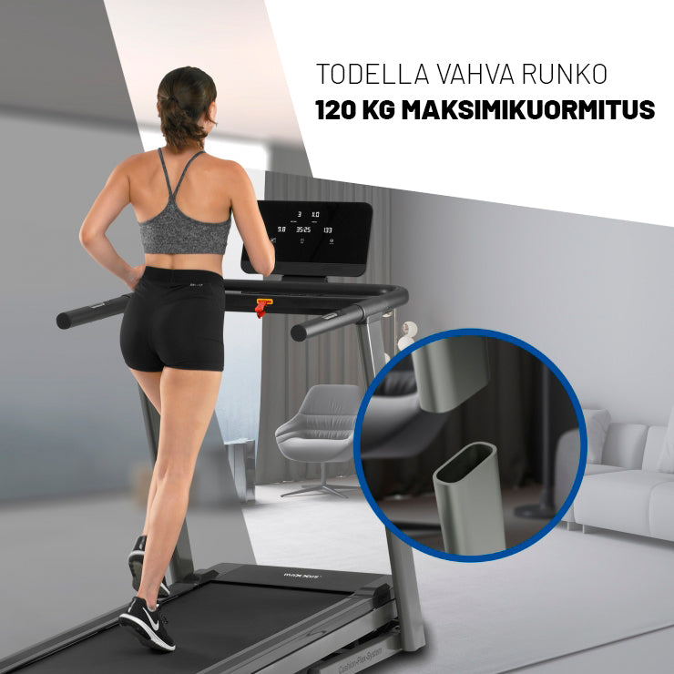 MAXXUS Juoksumatto RunMaxx 5.0 Kokoontaitettava LCD-Näyttö Max. 120kg