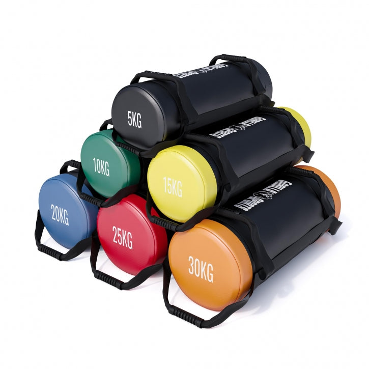 Powerbag Hiekkasäkki 5kg - 30kg, Musta, Keinonahka