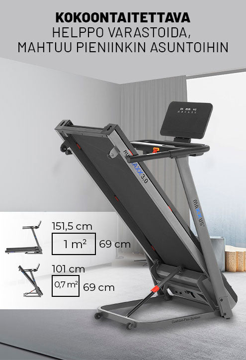 Juoksumatto MAXXUS RunMaxx 3.0  – Kokoontaitettava, 16 km/h, 12 Kaltevuustasoa, max. 100 kg