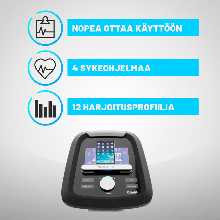 MAXXUS Crosstrainer CX 5.1 Magneettivastuksella 26kg Vauhtipyörällä