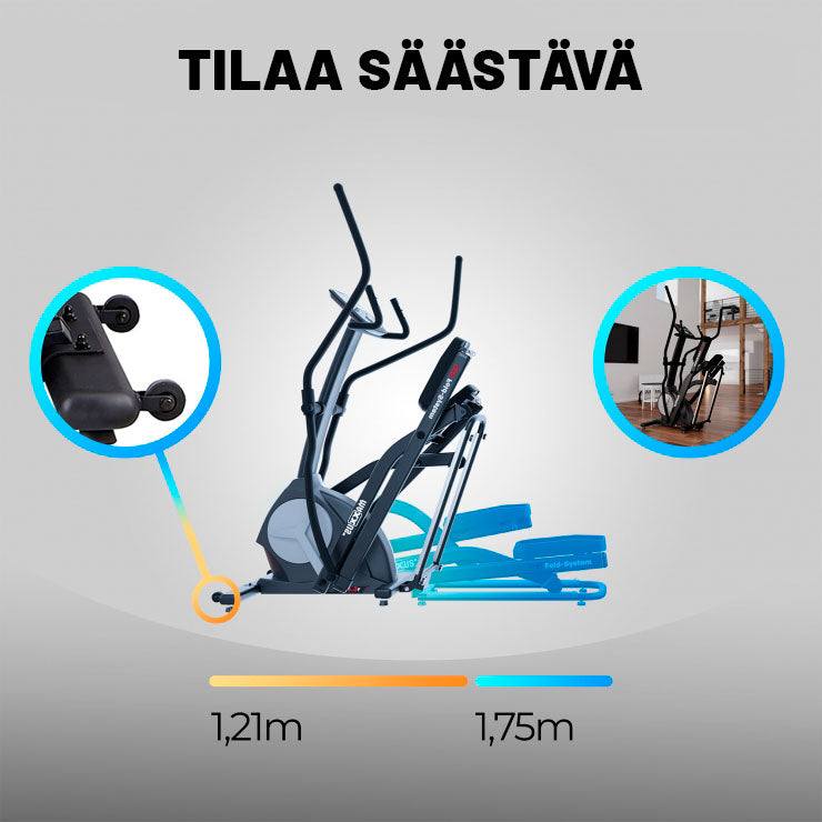 MAXXUS Crosstrainer CX 5.1 Magneettivastuksella 26kg Vauhtipyörällä