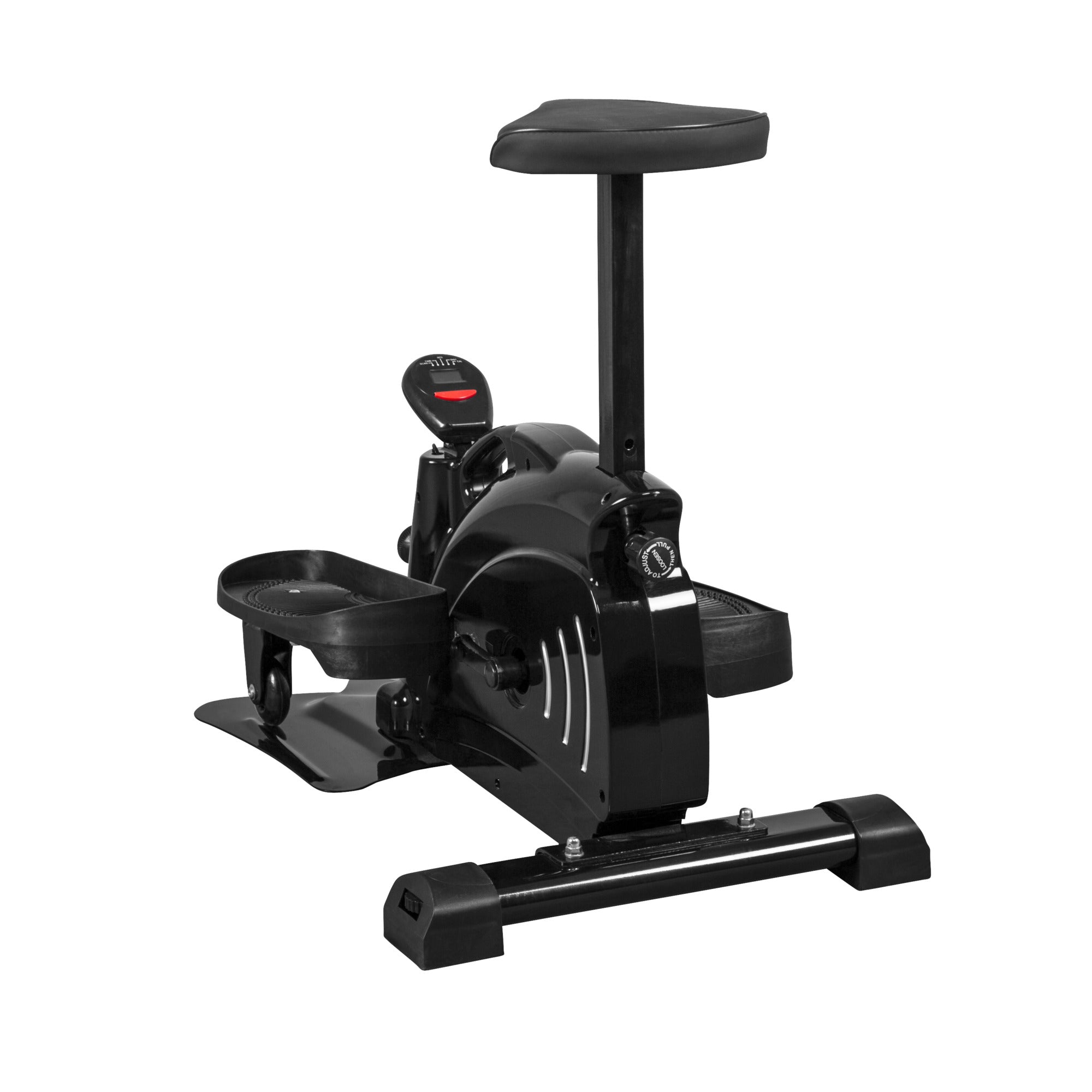 Stepperi Kotiin Korkeussäädettävällä Satulalla 1,5kg Vauhtipyörällä Musta