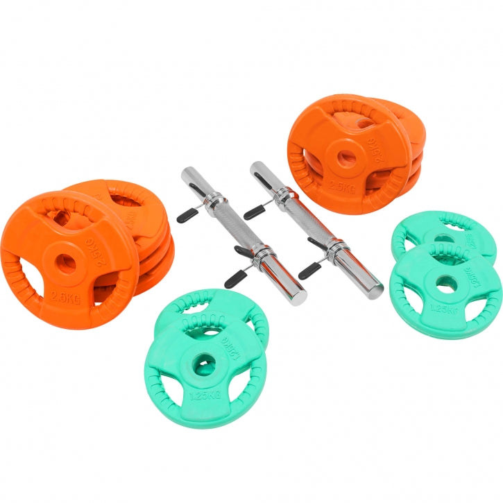 Olympia Säädettävät Käsipainot 30kg Jousilukoilla 35cm, Ø 30/31mm 2kpl