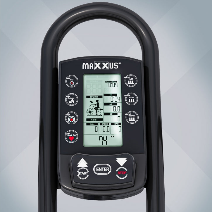 MAXXUS AirBike 90 PRO Korkeussäädettävä Ajotietokoneella LCD-Näyttö