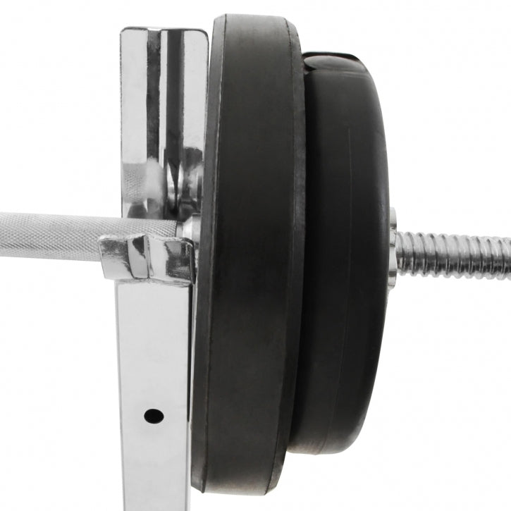 Physionics Kyykkytelineet / Levytankotelineet Säädettävä Korkeus 155x86x110-142cm Musta