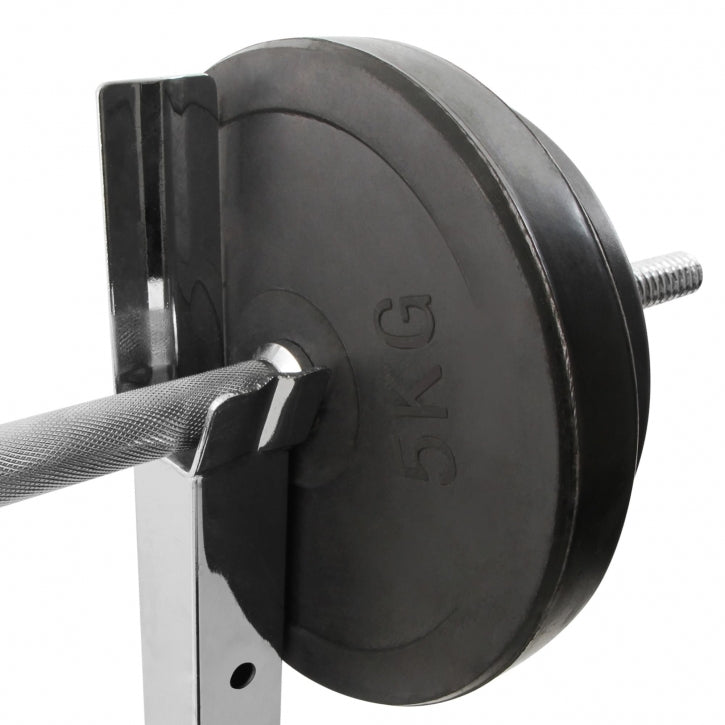 Physionics Kyykkytelineet / Levytankotelineet Säädettävä Korkeus 155x86x110-142cm Musta