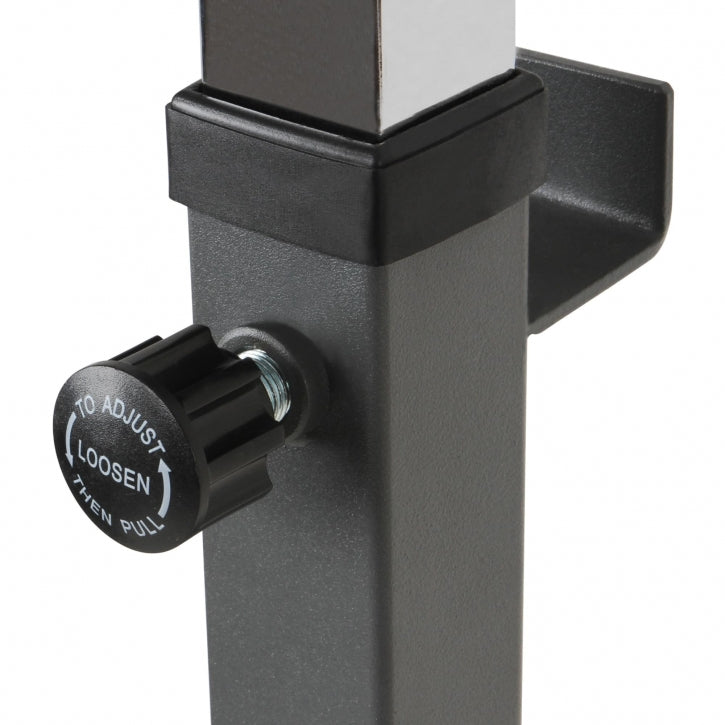 Physionics Kyykkytelineet / Levytankotelineet Säädettävä Korkeus 155x86x110-142cm Musta