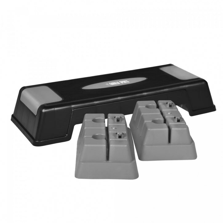 Steppilauta S, Korkeussäädettävä, Harmaa/Musta, 70x 28x12,5cm