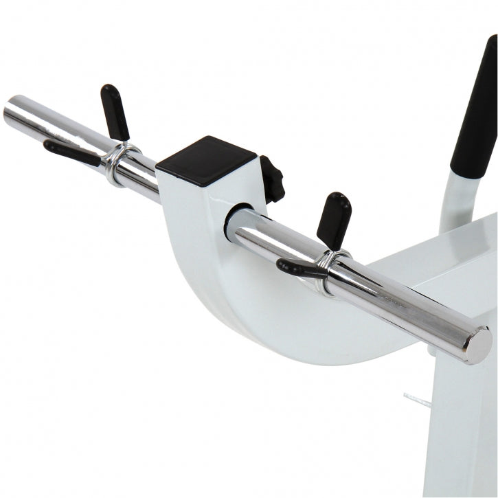 Physionics Pohjelaite Säädettävä Pehmustettu Ø 25mm Levypainoille Valkoinen