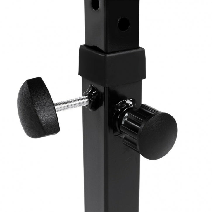 Physionics Tasapenkki Säädettävä 103x47x44-57cm Max. 200kg Musta