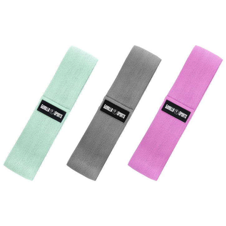 Hip Band / Vastuskuminauha Kolmen Setti Säilytyspussilla, S-L